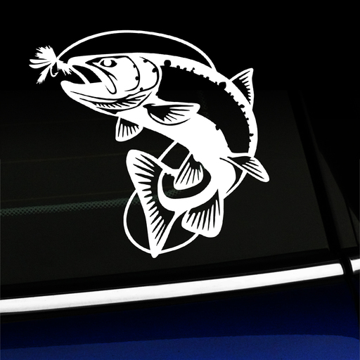 Jumping Trout - Vinyl Decal