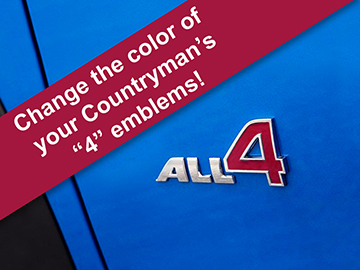 All 4 Emblem Decals for MINI Cooper Countryman, Paceman, and Clubman Product Page