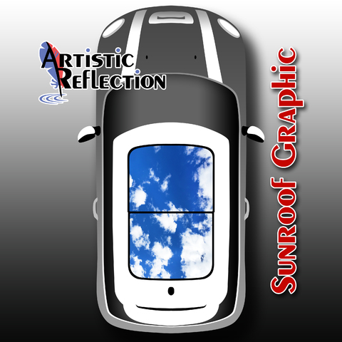Clouds Sunroof Graphic for MINI Cooper Product Page