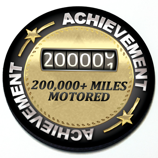 Achievement 200,000 Miles Motored - Grill Badge Product Page