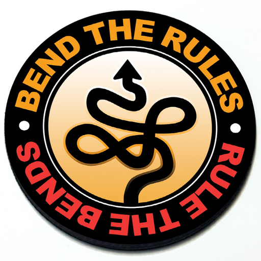 Bend the Rules Rule the Bends - Grill Badge for MINI Cooper