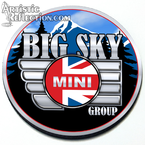 Big Sky MINIs - Montana MINI Club Grill Badge 3D
