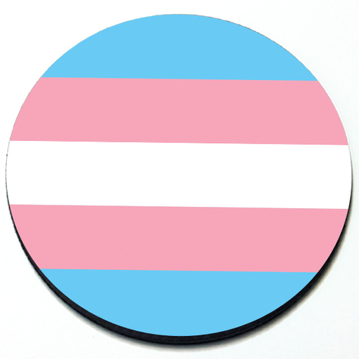 Trans Flag Badge 3D