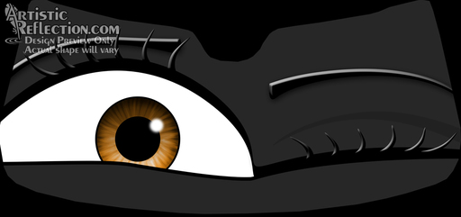 Winking Eyeshade Example