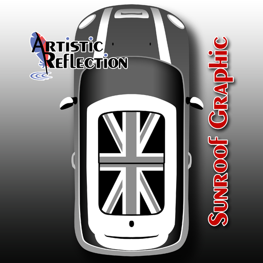 Black Jack Nonwaving Sunroof Graphic for MINI Cooper Product Page