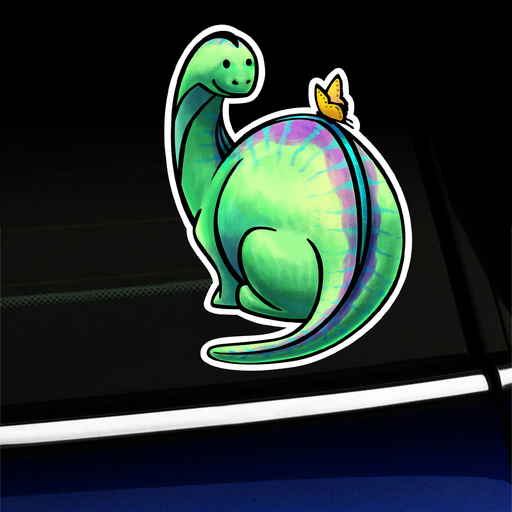 Bronto and Butterfly - Sticker
