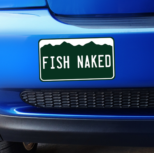 Small Colorado Fish Naked - Bumper Sticker