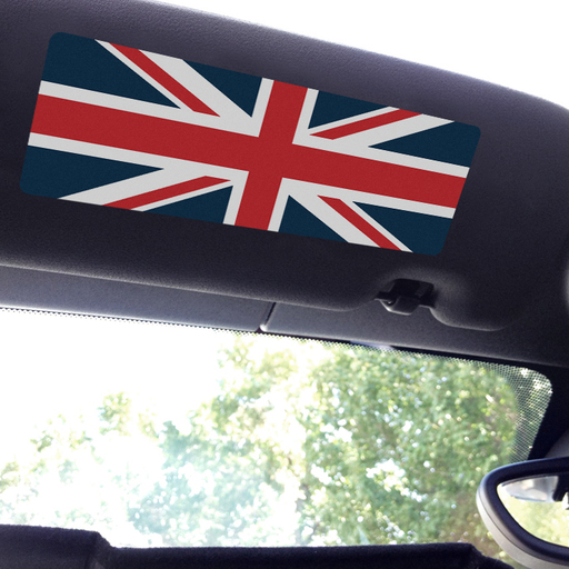 Visor sticker for MINI Cooper with Union Jack Flag