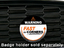 Warning Fast in Corners Magnetic Grill Badge on Car thumbnail
