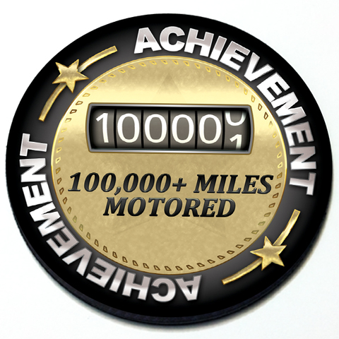 Achievement 100,000 Miles Motored - Grill Badge Product Page