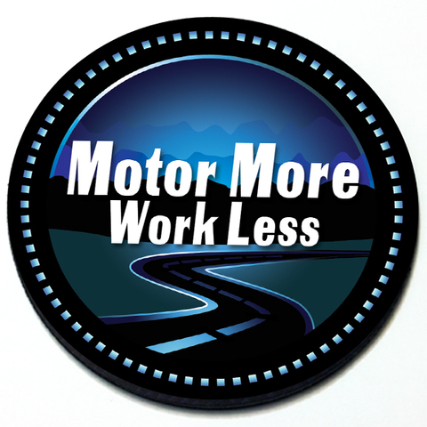Motor More Work Less Badge Product Page