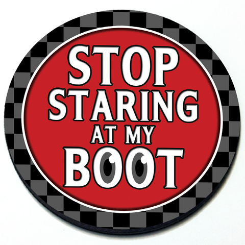 Stop Staring at my Boot - Grill Badge for MINI Cooper Product Page