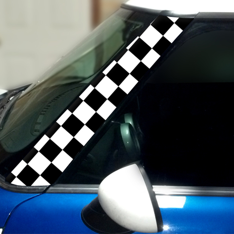 Checkered Vinyl Pillar Decals for 1st Generation MINI Cooper - Set of 2 Product Page