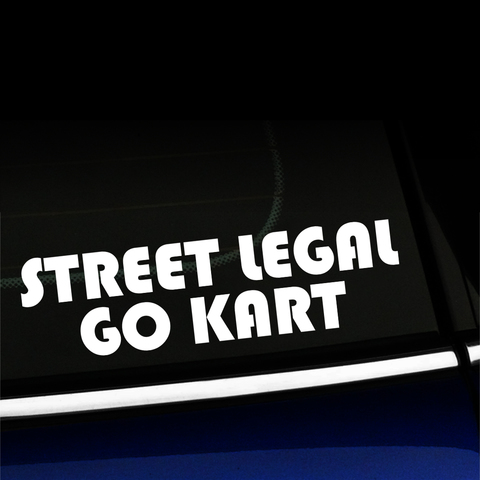 Street Legal Go Kart Decal Product Page