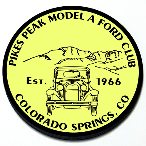 Pikes Peak Model A Ford Club Grill Badge Product Page