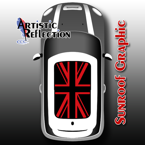 Red Jack Sunroof Graphic for MINI Cooper Product Page