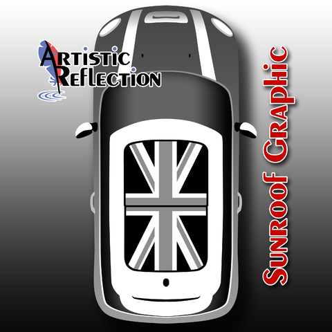 Black Jack Nonwaving Sunroof Graphic for MINI Cooper Product Page