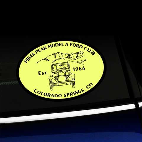 Pikes Peak Model A Ford Club - Sticker Product Page