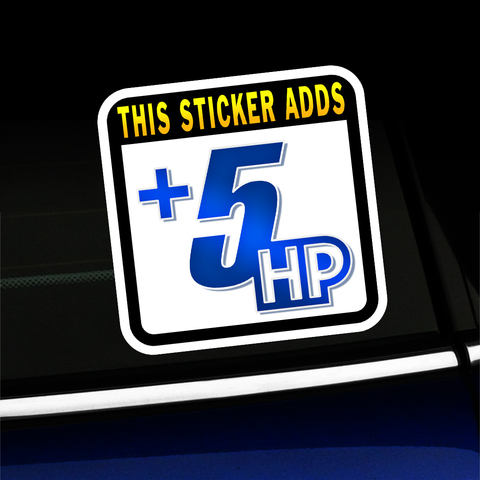 This Sticker Adds Plus 5 HP - Sticker Product Page
