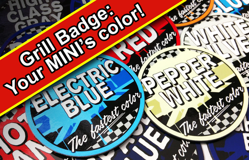 Your MINI Color - Magnetic Grill Badge for MINI Cooper - Choose your color!