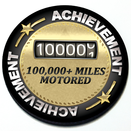 Achievement 100,000 Miles Motored - Grill Badge