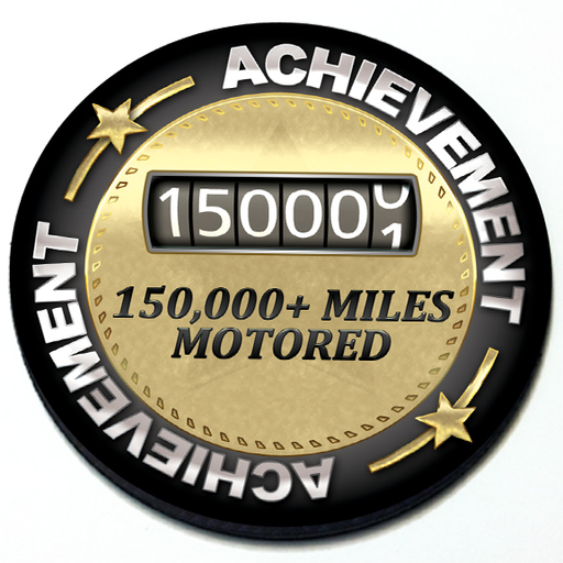 Achievement 150,000 Miles Motored - Grill Badge