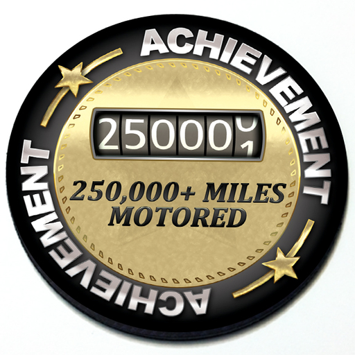 Achievement 250,000 Miles Motored - Grill Badge Product Page