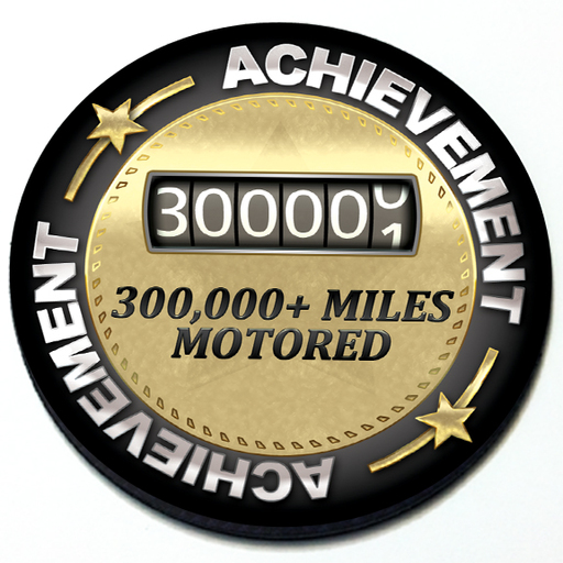 300k Miles Motored Badge 3D