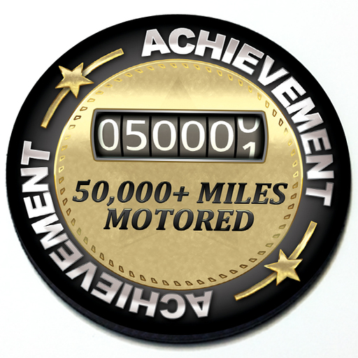 Achievement 50,000 Miles Motored - Grill Badge Product Page