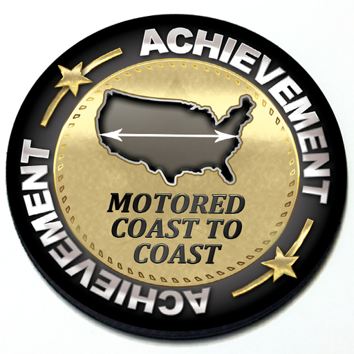 Achievement Motored Coast to Coast - Grill Badge