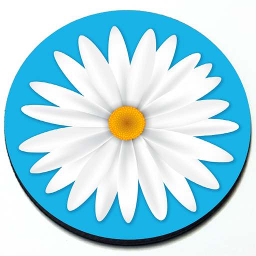 Daisy - Magnetic Grill Badge Product Page