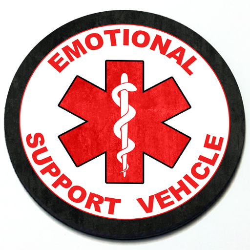 Emotional Support Vehicle Badge 3D