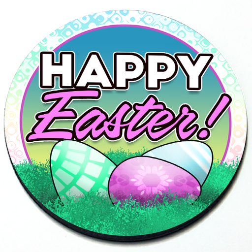 Happy Easter Badge 3D
