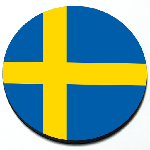 Swedish Flag Badge 3D Swedish Flag Badge 3D