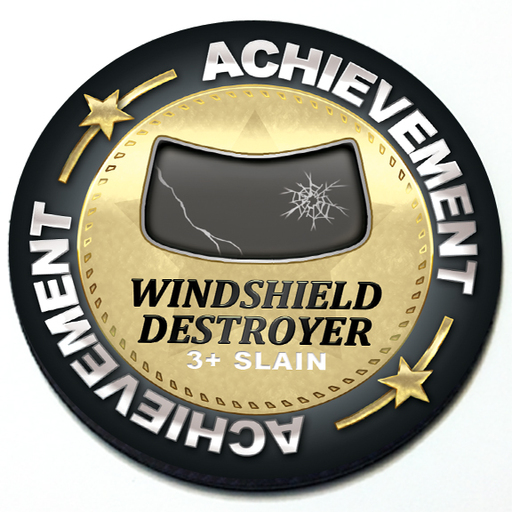 Achievement Windshield Destroyer - Grill Badge