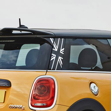 Black Jack Back C Pillar Decals for 3rd Generation (F56) Hardtop MINI Cooper - Set of 2