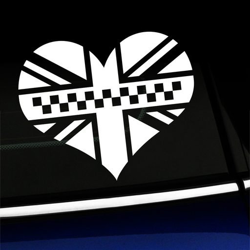 Black Jack Heart Decal