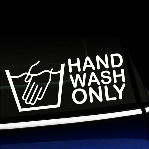 Hand Wash Only - Decal Product Page