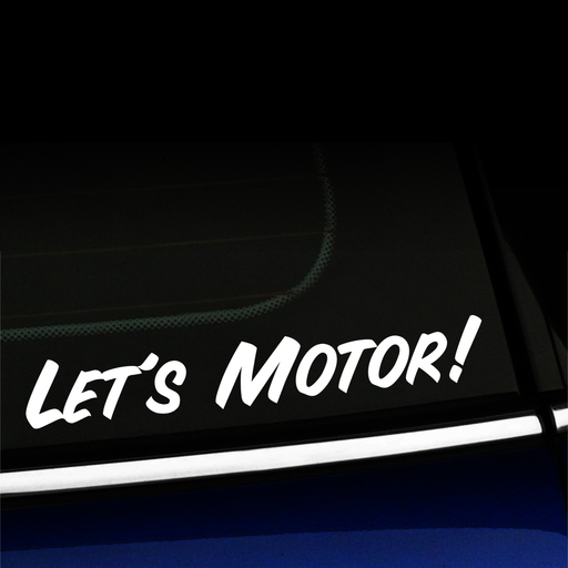 Let's Motor - MINI Cooper Vinyl Decal Product Page
