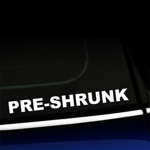 Pre-shrunk - Decal Product Page
