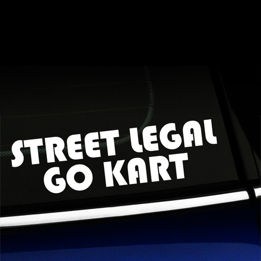 Street Legal Go Kart Decal