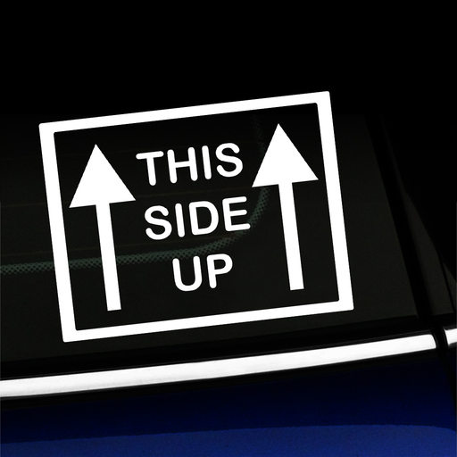 This Side Up Decal