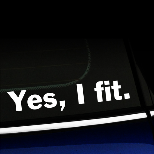 Yes, I fit - MINI Cooper Vinyl Decal