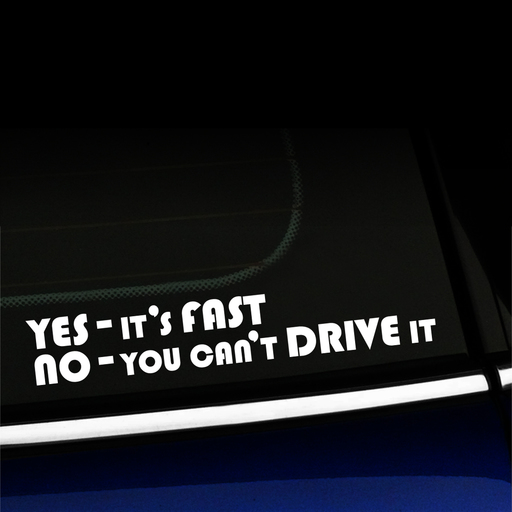 Yes it's fast no you can't drive it