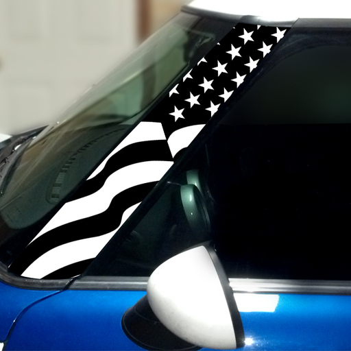 US Flag Vinyl Pillar Decals for 1st Generation MINI Cooper - Set of 2