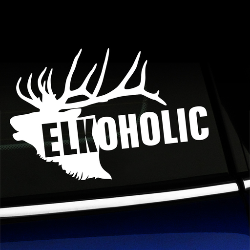 Elkoholic - Vinyl Decal Product Page