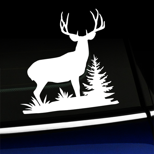 Mule Deer Buck Full Body - Vinyl Decal