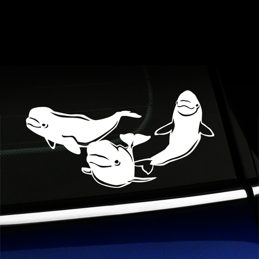 Beluga Whales - Vinyl Decal Product Page