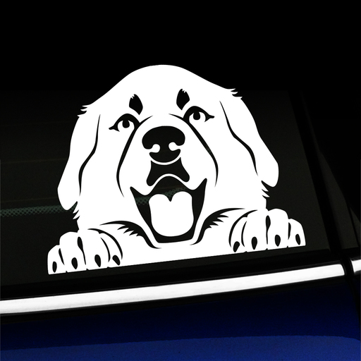 Peeking Great Pyrenees - Vinyl Decal