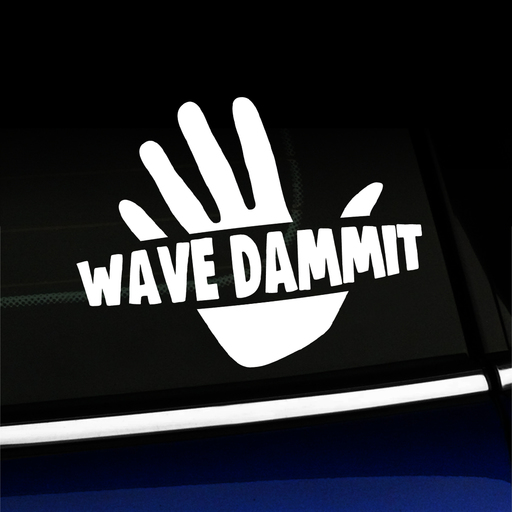Wave Dammit - Decal